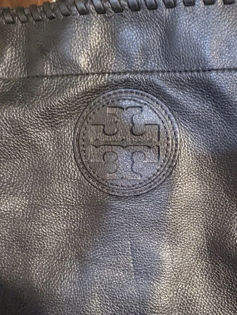 Tory Burch Black Leather Chain-Strap Shoulder Tote